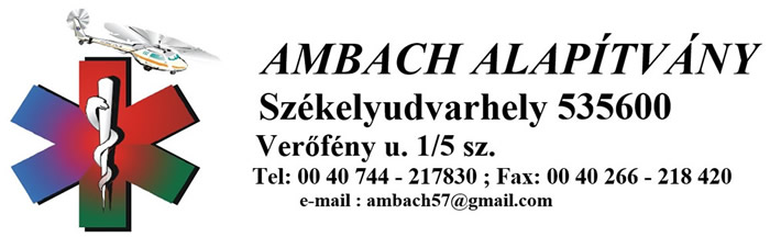 XXV. MENTÉSÜGYI KONFERENCIA, Megh&Iacute;v&Oacute; Ambach Alapítvány